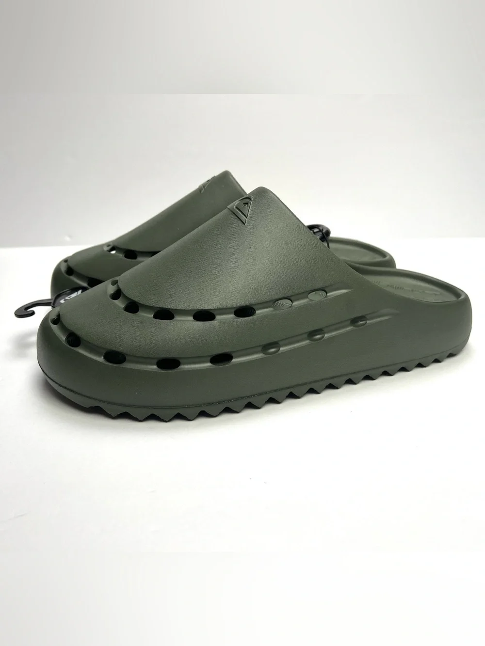 Quiksilver Cloudbreak Clog Slide Sandals Mens Size 12 Olive Green Arm